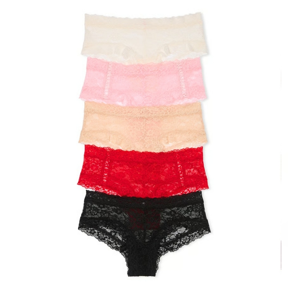 Victoria's Secret Lace Cheeky Panty 5 Pack.